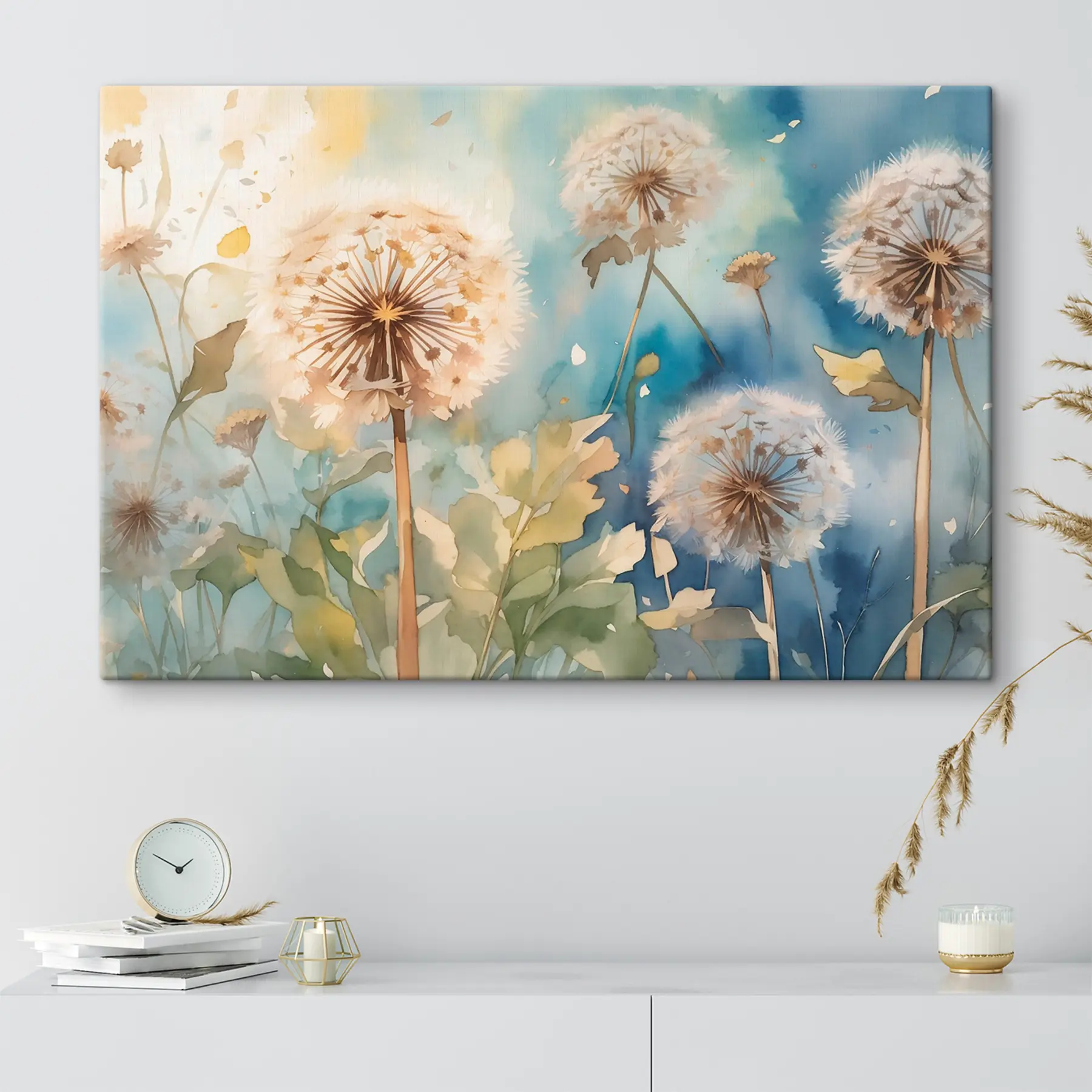 wall murals Delicate flowers dancing in the breeze s35839