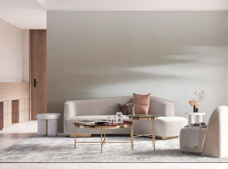 Wall Mural Photo Wallpaper Beach and sea, stylish minimalism and loft u97452