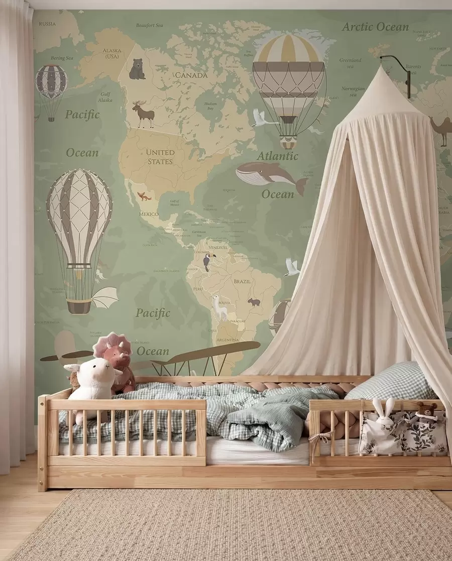 wall murals Sage Flight Atlas in English u36066v2