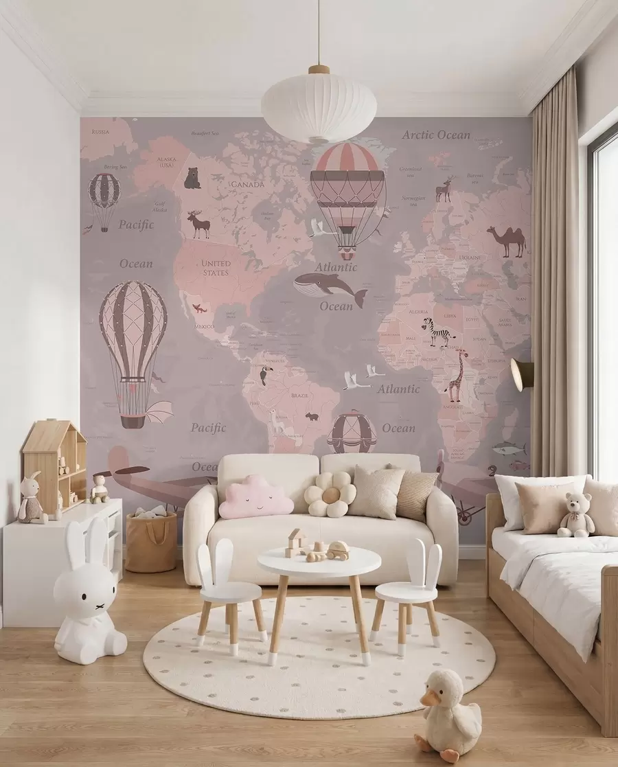 wall murals Rose Flight Atlas in English u36066v6