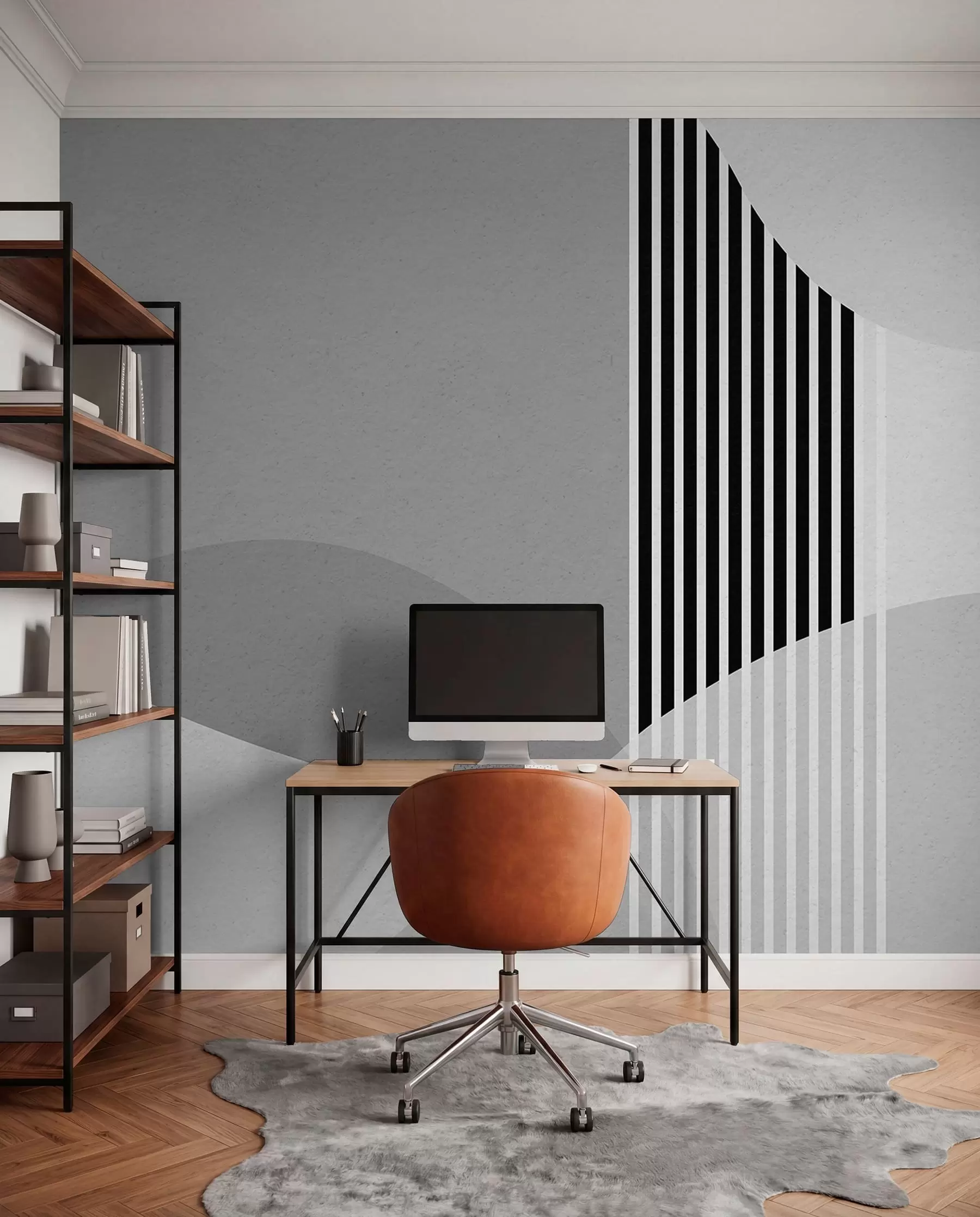 Wall Mural Photo Wallpaper Retro Arches in Gray u74075v2