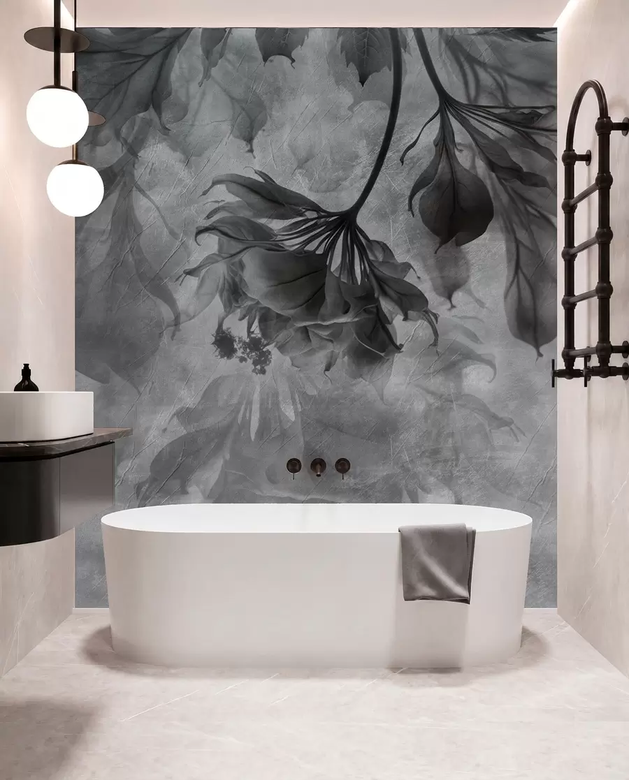wall murals Branches in Silver Shadow u93927v2