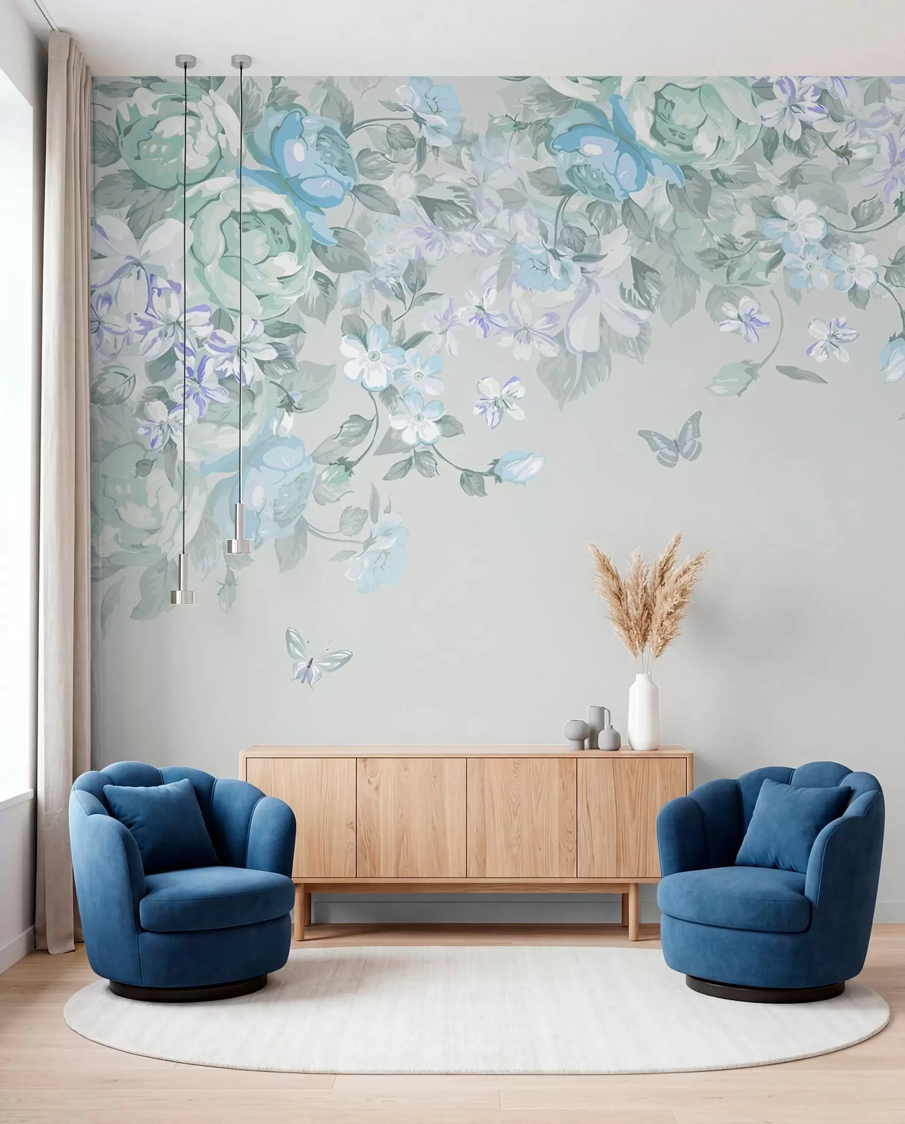 Wall Mural Photo Wallpaper Blue Garden Arch u94295v1