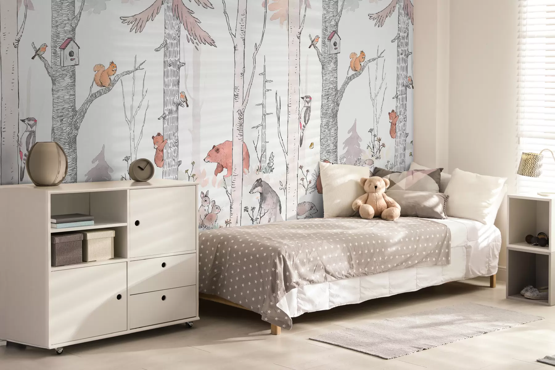 murales Amigos del bosque, animales divertidos u96850