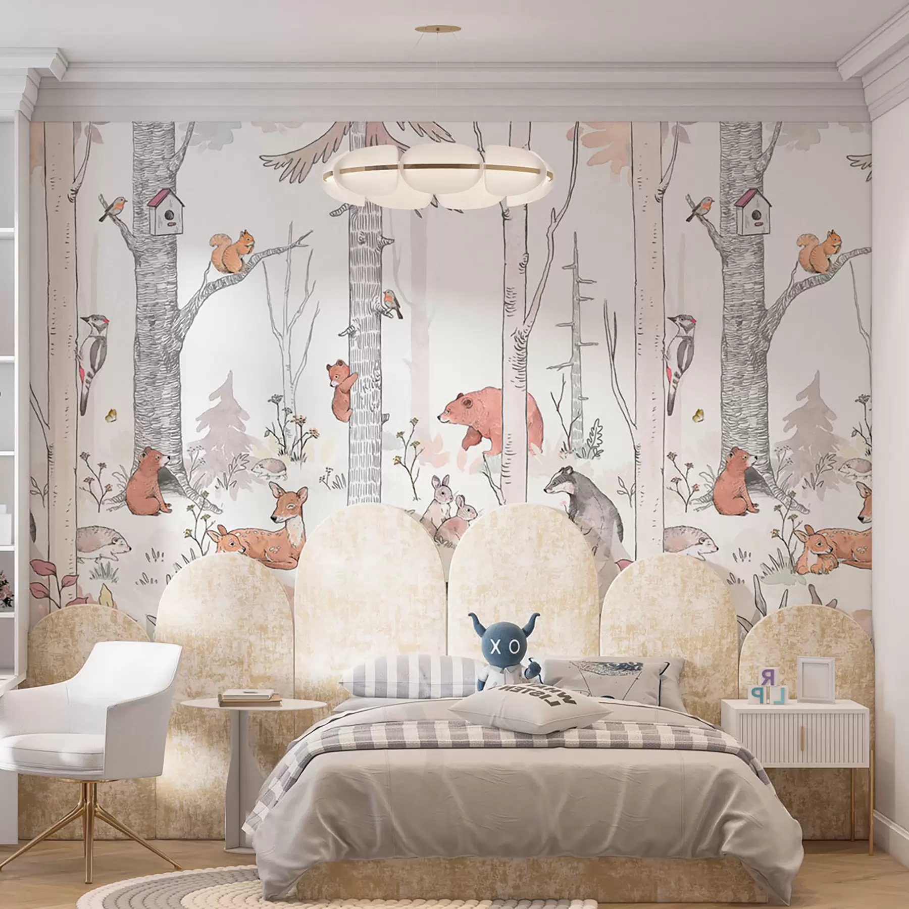 Wall Mural Photo Wallpaper Forest friends, funny animals u96850