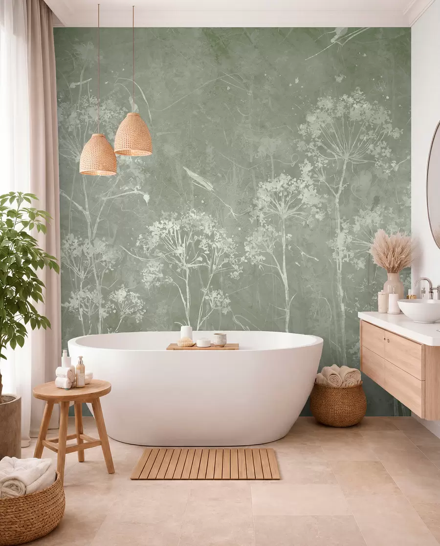 peintures murales Fleurs sauvages dans un style grunge u96551v1