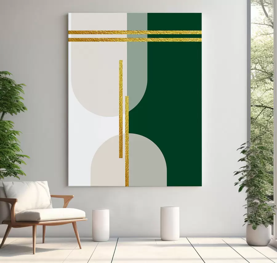 wall murals Abstract design with elegant shapes s35943