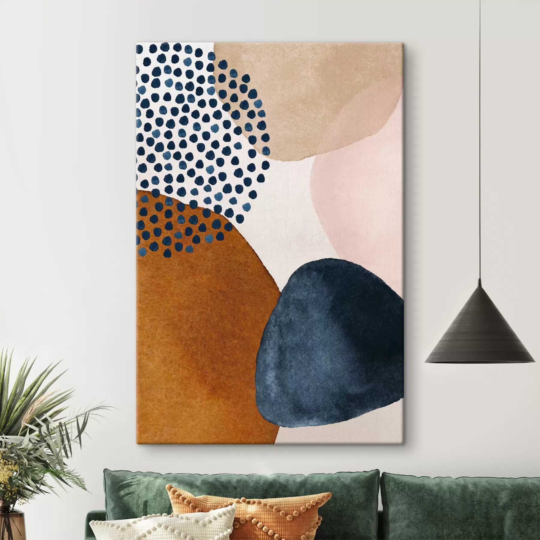 wall murals Abstract shapes in earthy tones s35957