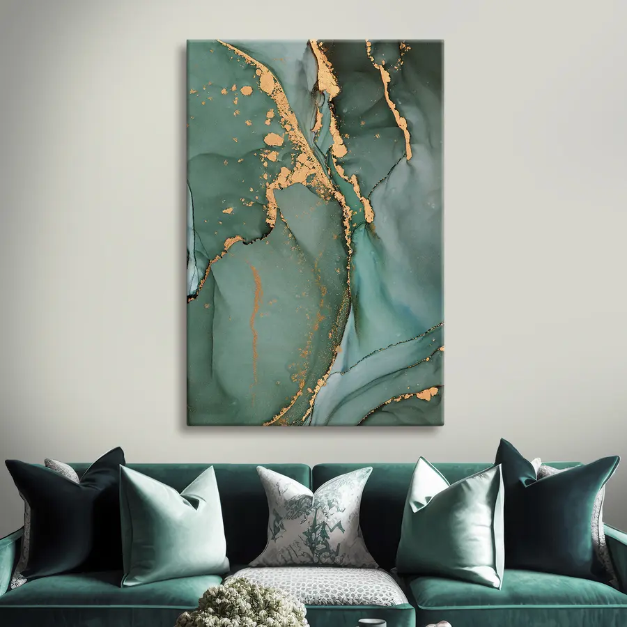 murales Ondas abstractas en tonos relajantes s35859