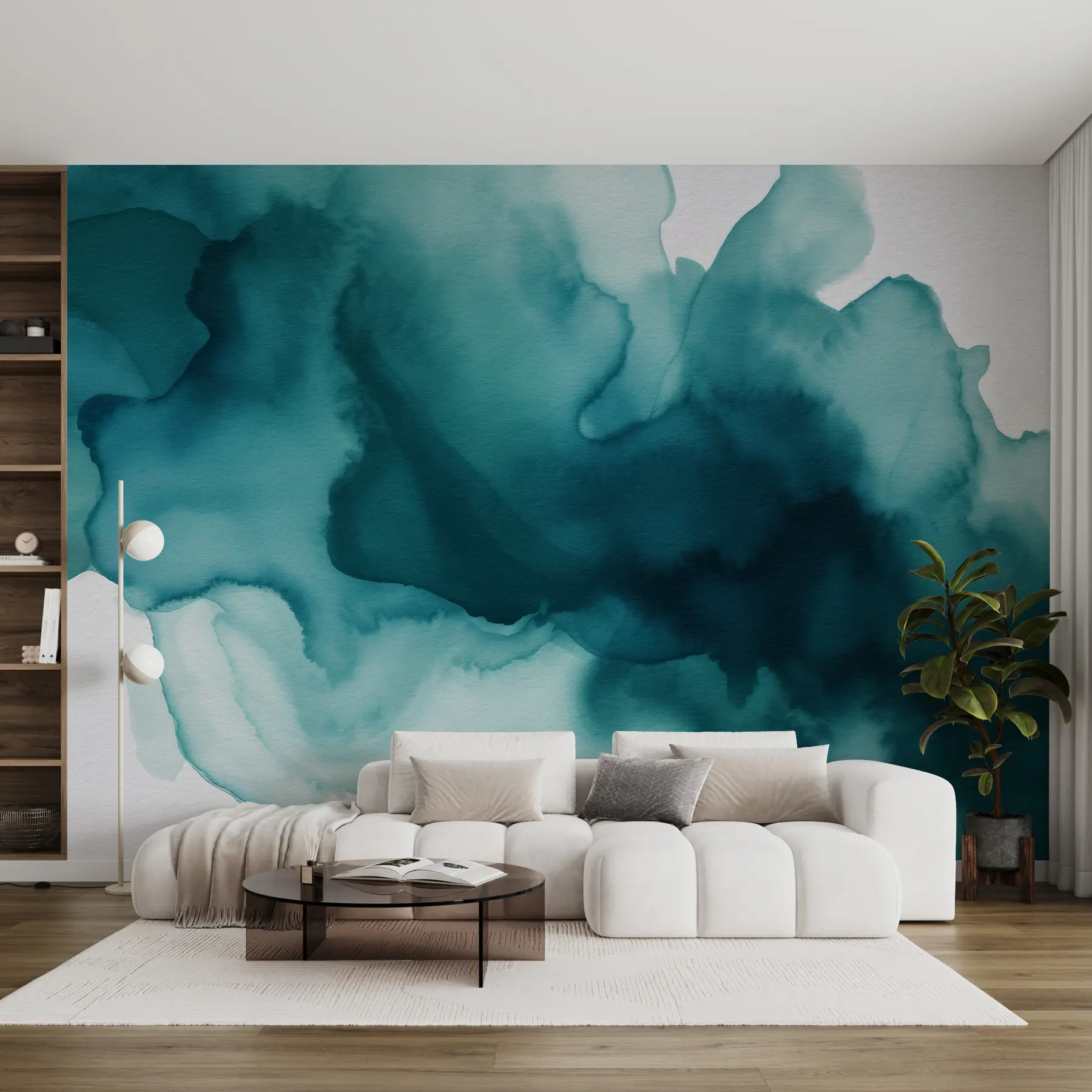Wall Mural Photo Wallpaper Azure smoke u97863