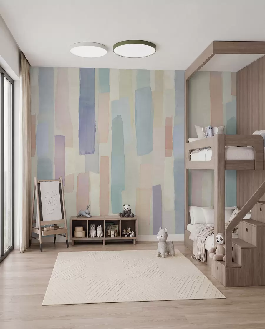 murales Rayas verticales arco iris u97869