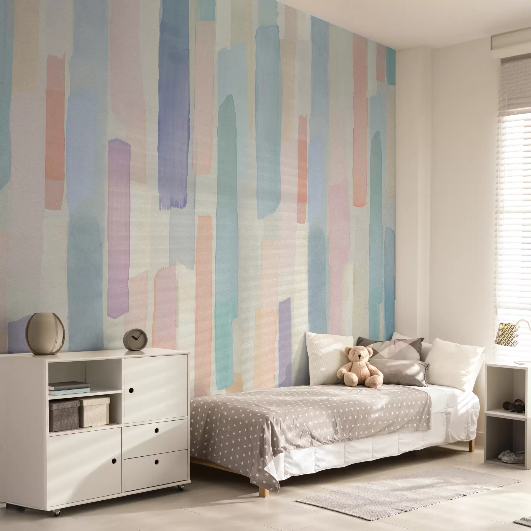 wall murals Pastel Brushstripes u97869