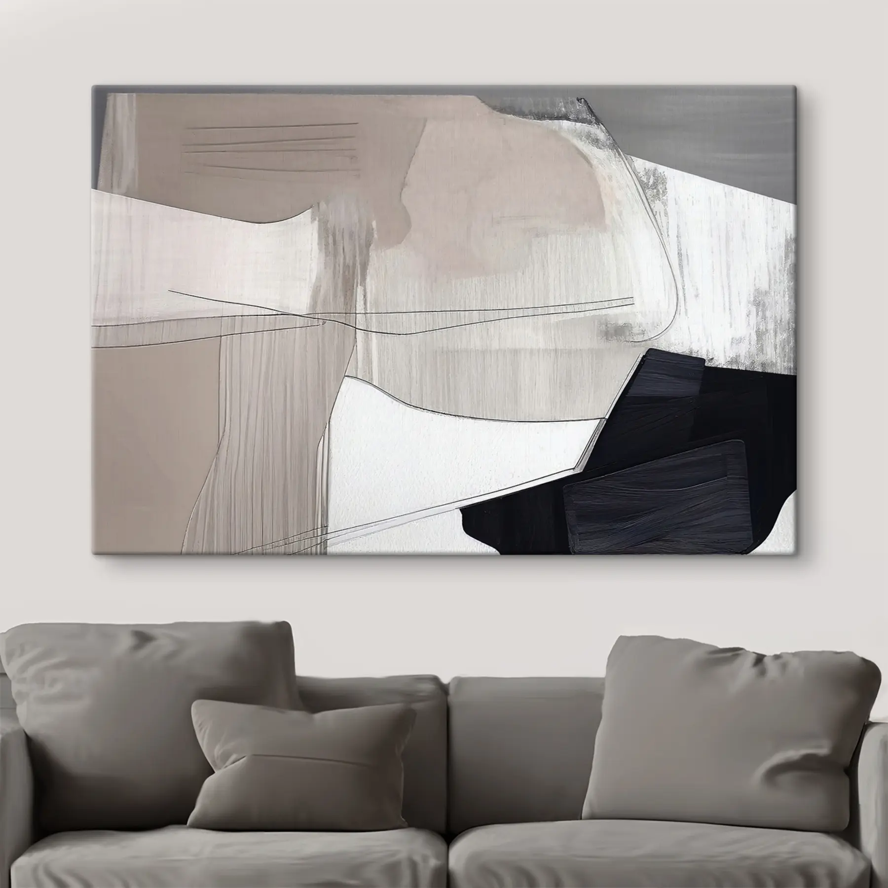 murales Formas abstractas en tonos apagados s36039