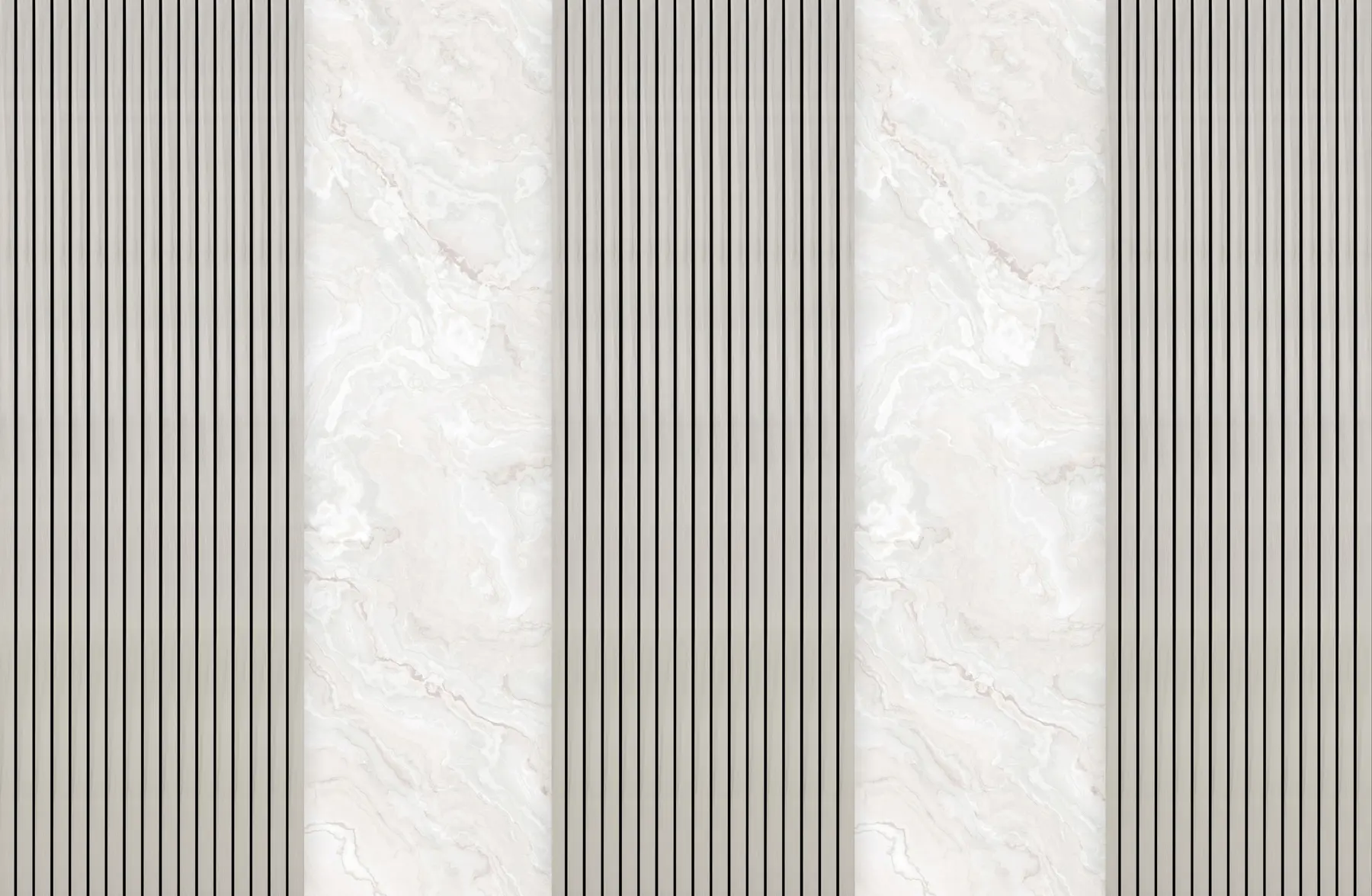 Wall Mural Photo Wallpaper Wooden slats with marble u97465