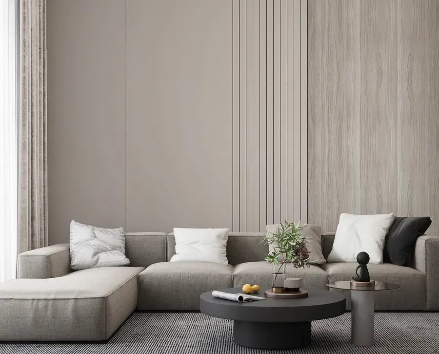 Wall Mural Photo Wallpaper Panel with staves and wood u97549