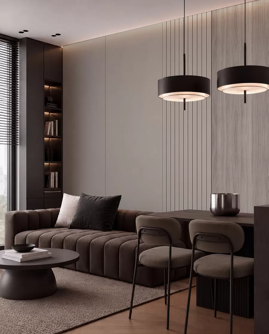 wall murals Panel with staves and wood u97549