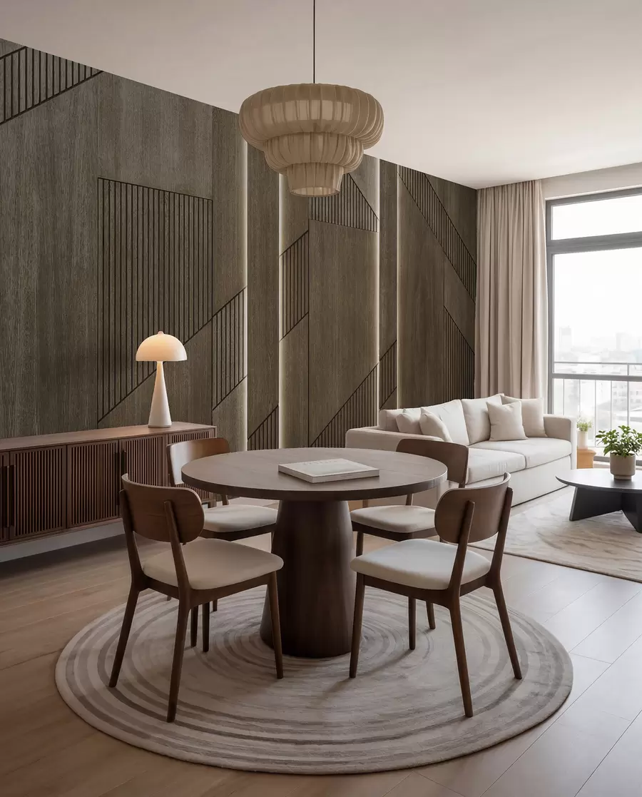wall murals Wood panel u97555