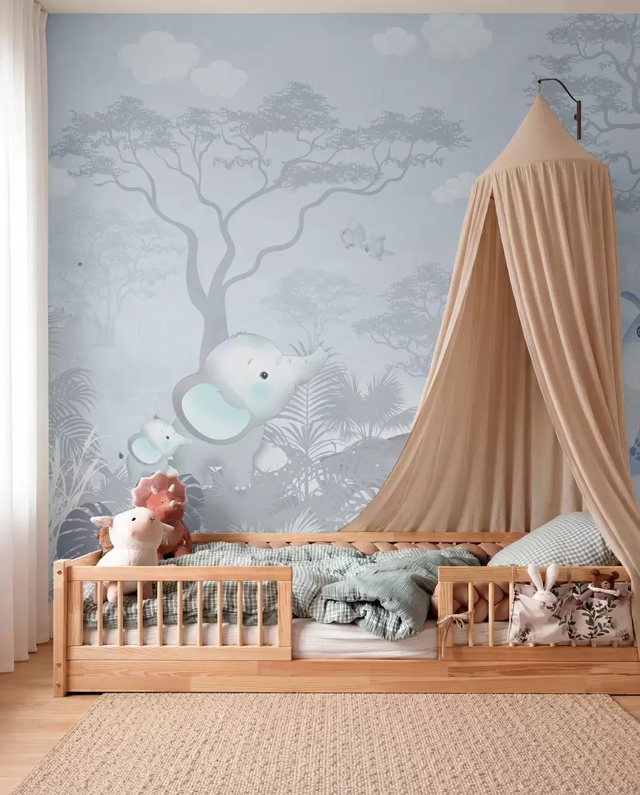 wall murals Little Safari in Blue u73878v1