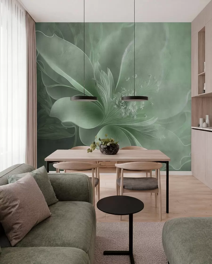 wall murals Sage Petal Veil u93944v3