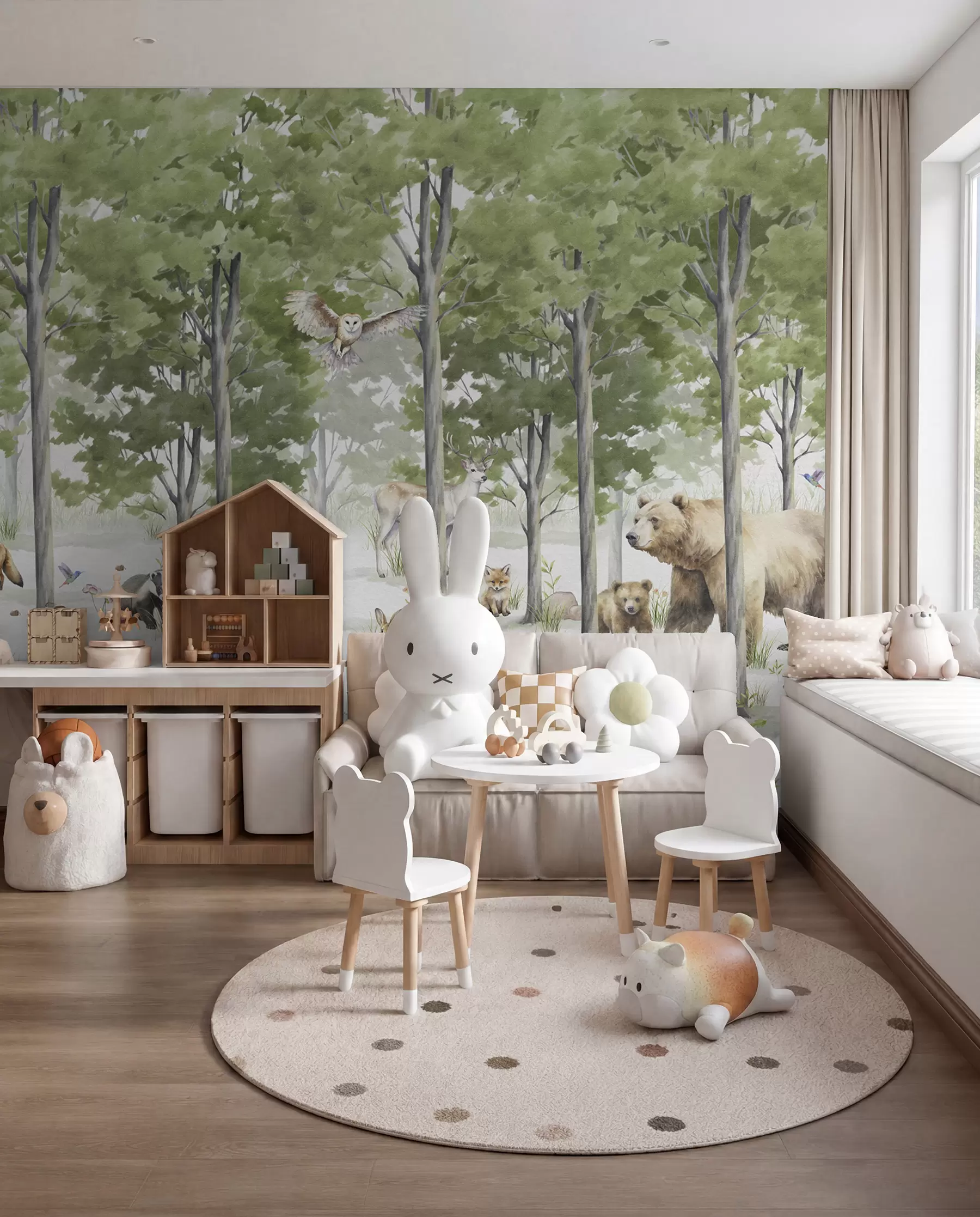 wall murals Woodland Friends u97741