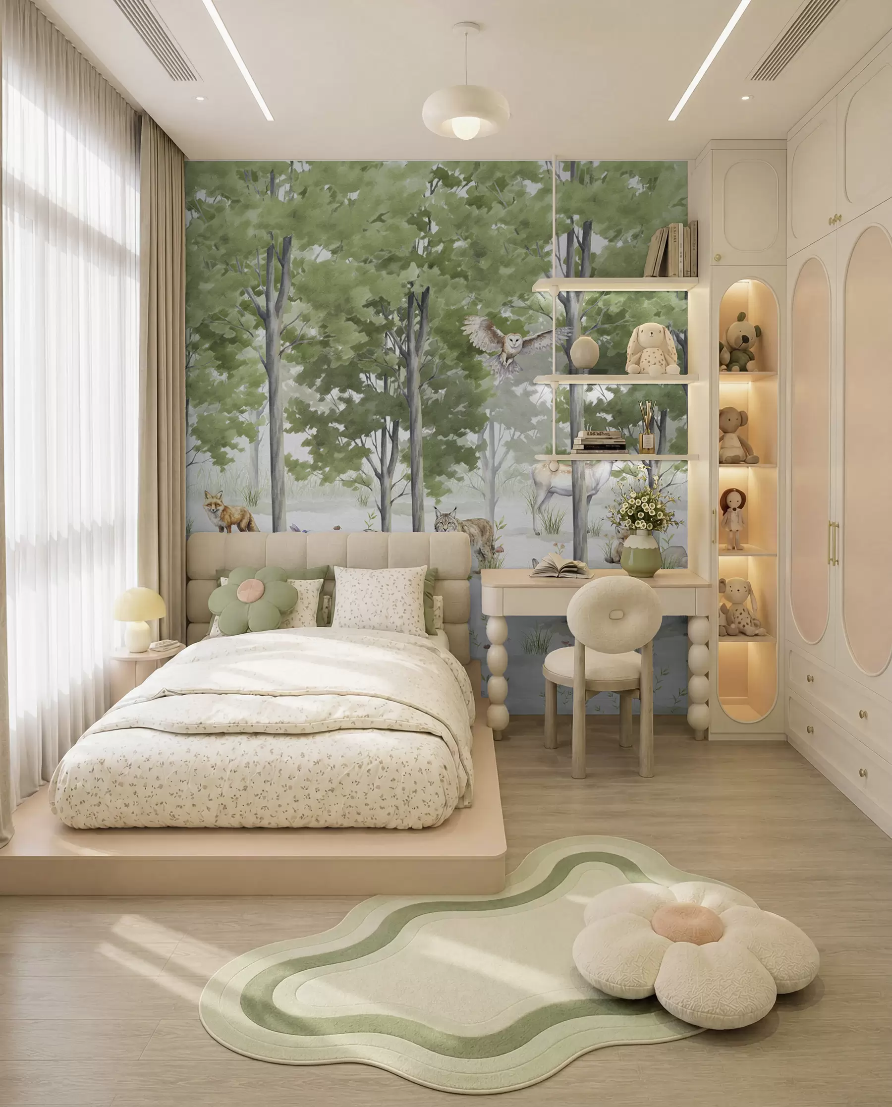 wall murals Woodland Friends u97741