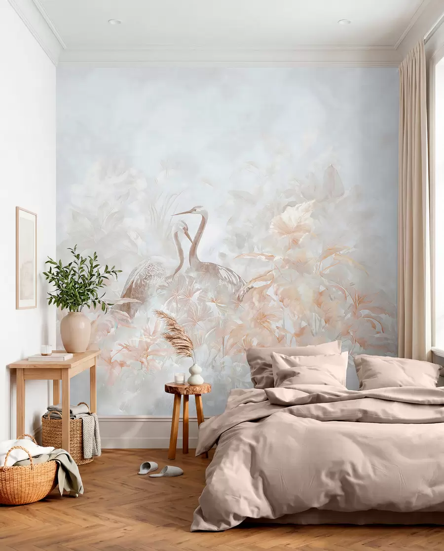 peintures murales Cigognes amoureuses u67508