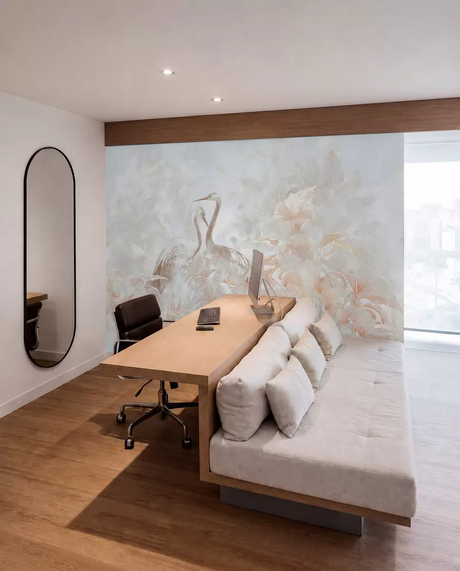 wall murals Storks in love u67508