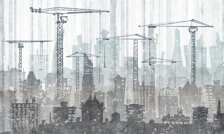 peintures murales La construction u26287