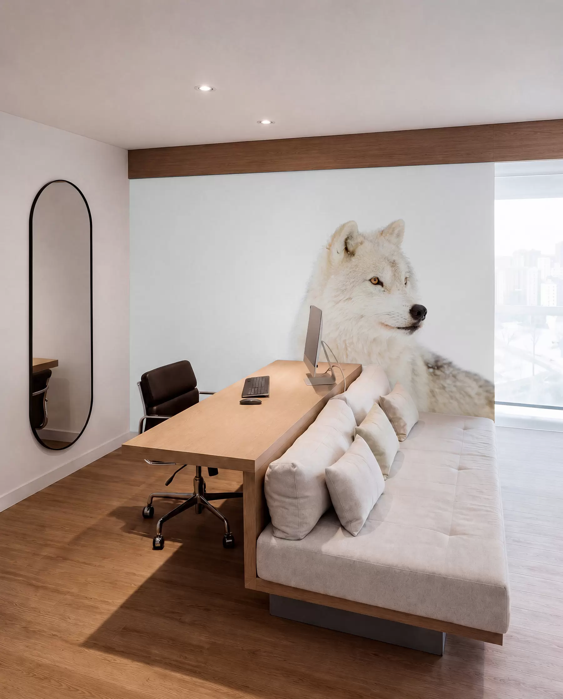 wall murals White Wolf Portrait u98189