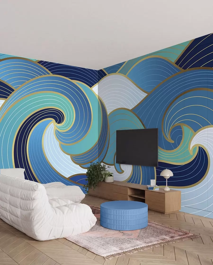 Wall Mural Photo Wallpaper Eastern waves u98590