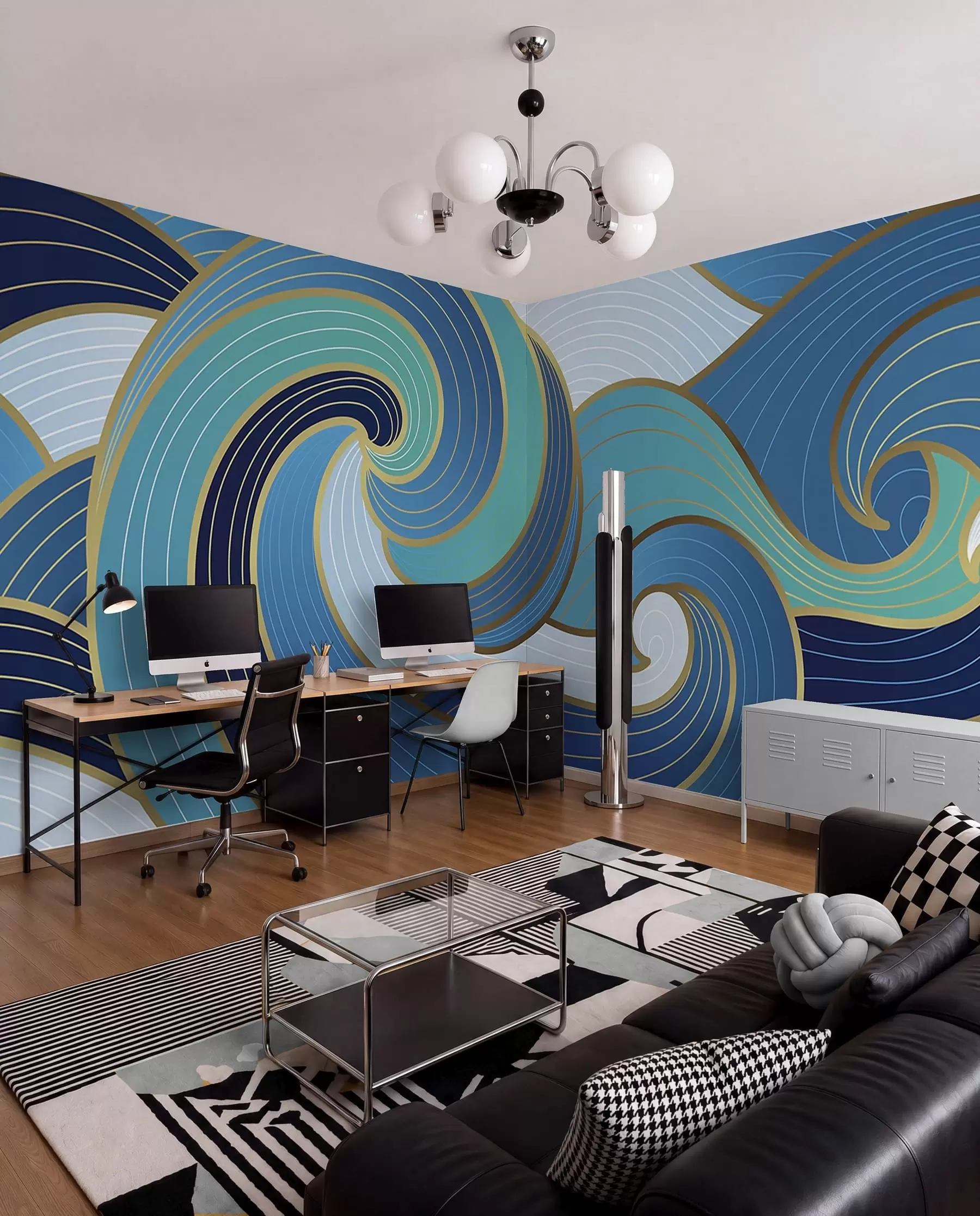 wall murals Eastern waves u98590