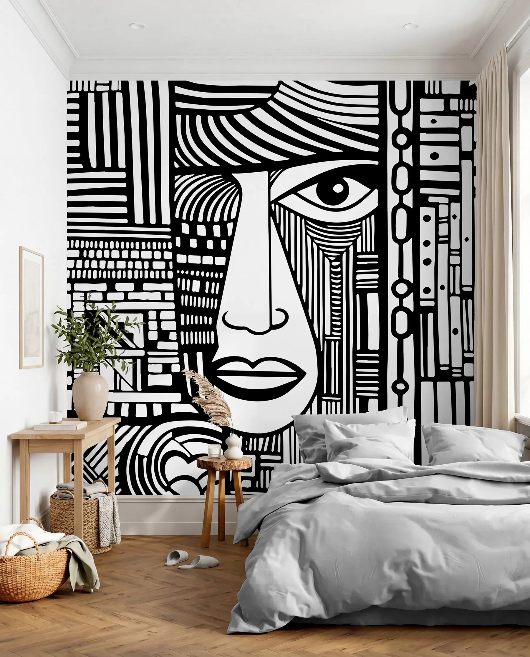 wall murals Abstract face u98713