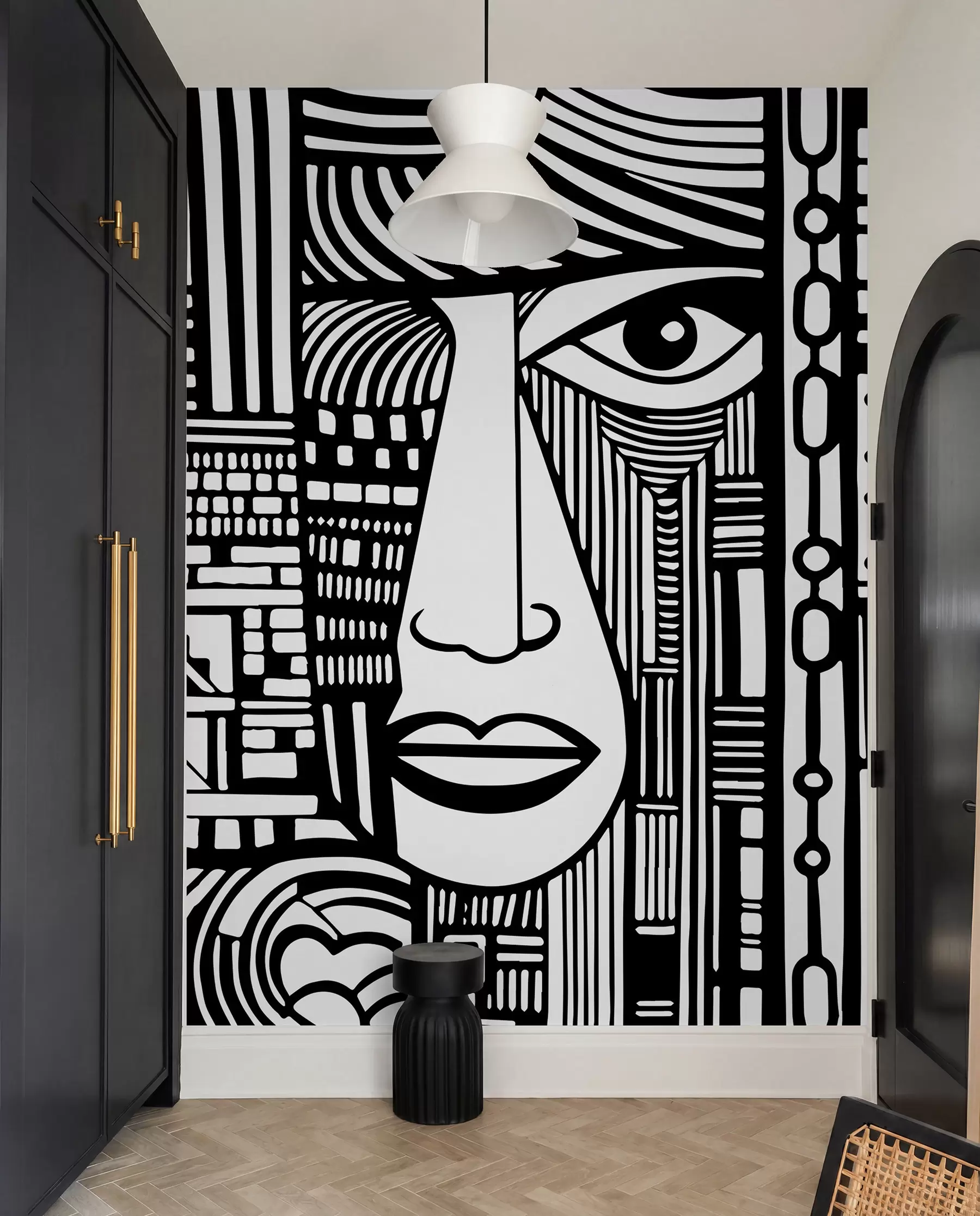 murales Cara abstracta u98713