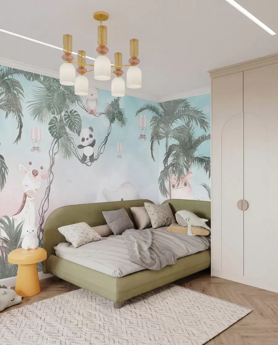 peintures murales Animaux mignons pour une chambre d'enfant u98167