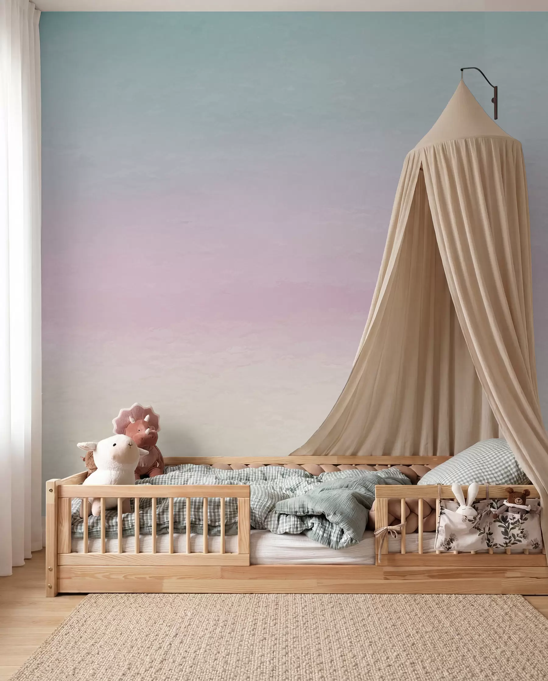 Wall Mural Photo Wallpaper A Fade from Rose to Blue u98238