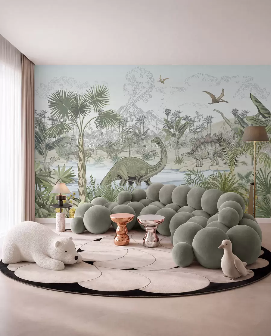 peintures murales Vallée des dinosaures u98674