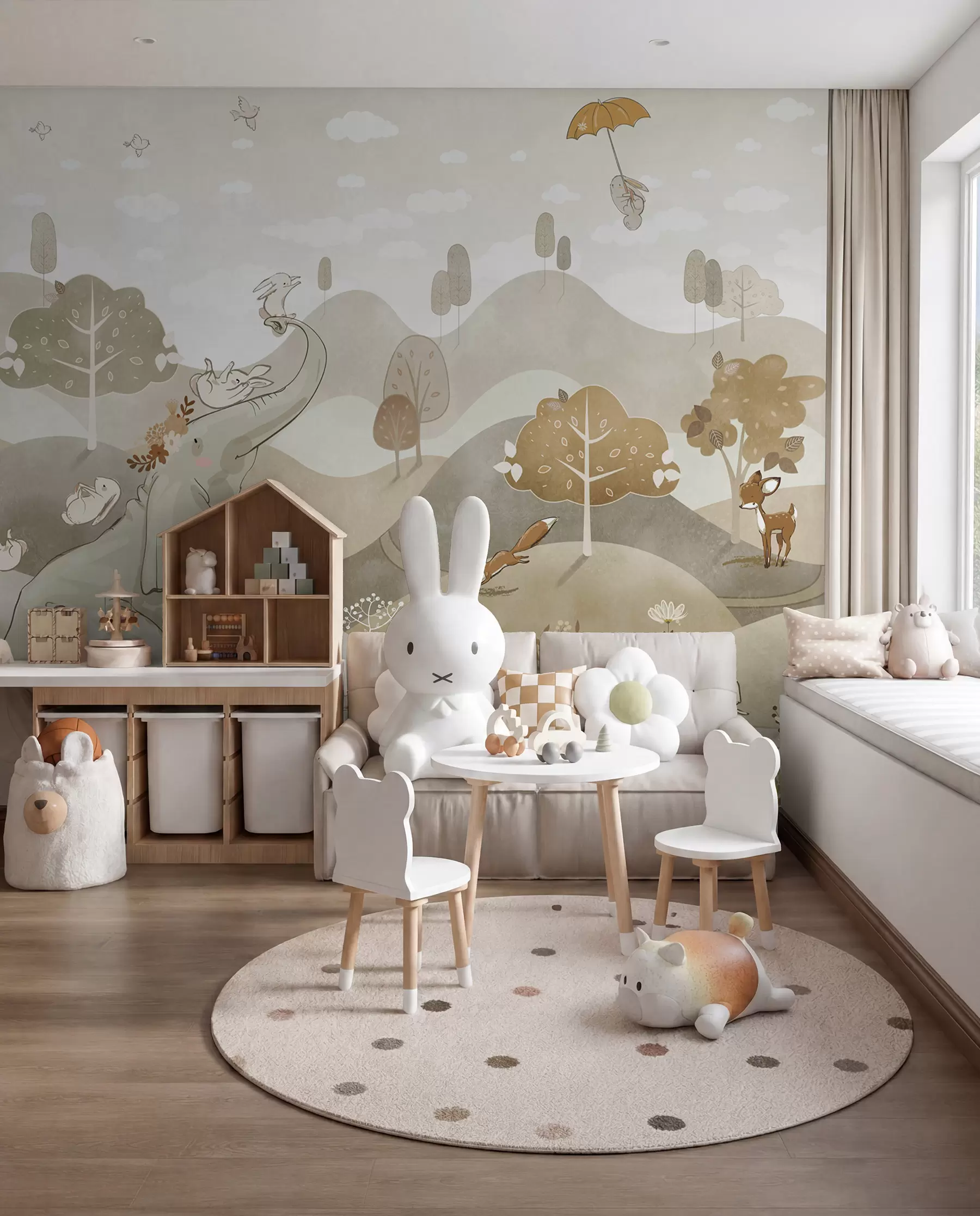 peintures murales Livre de contes du bois u98695