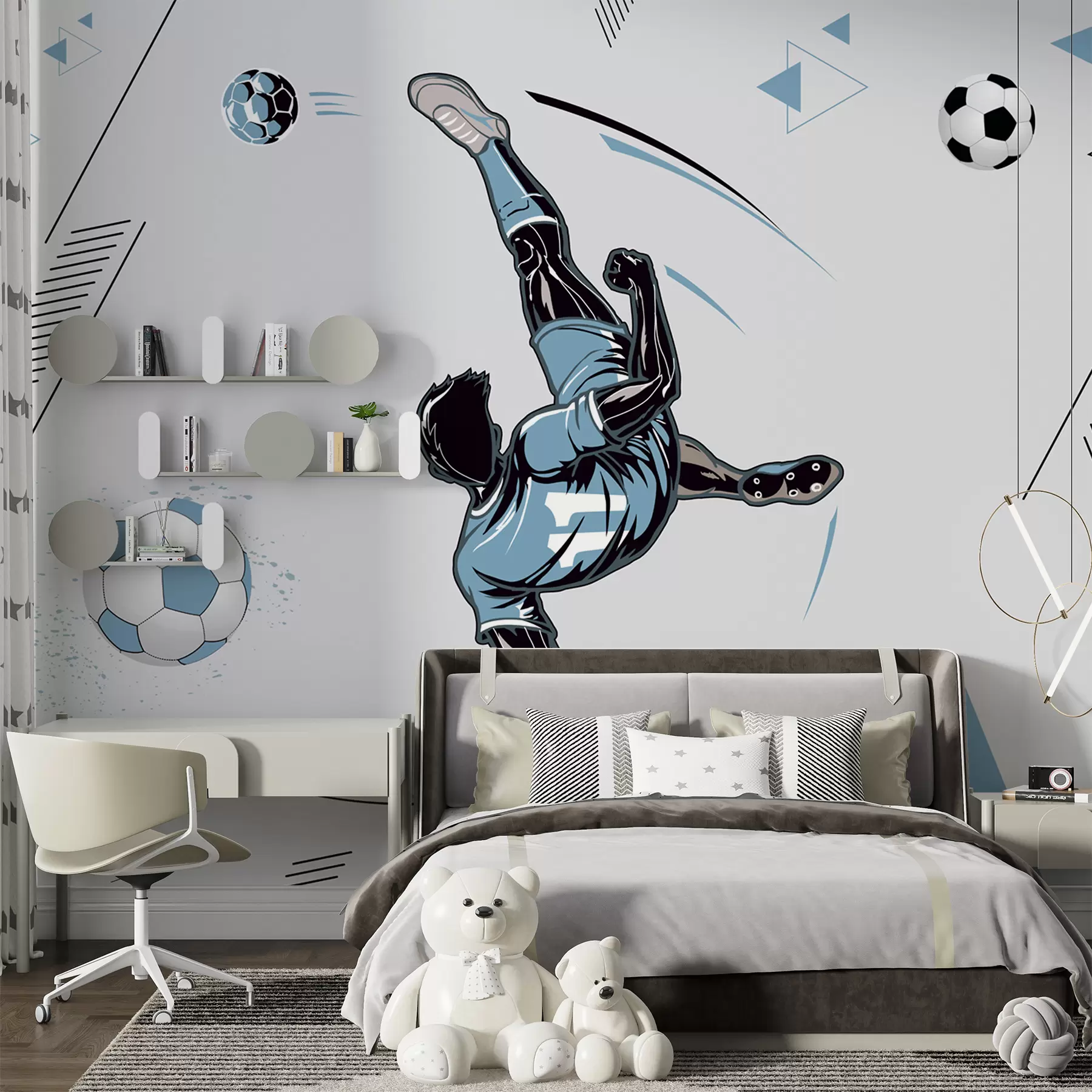 Wall Mural Photo Wallpaper Soccer player u98736