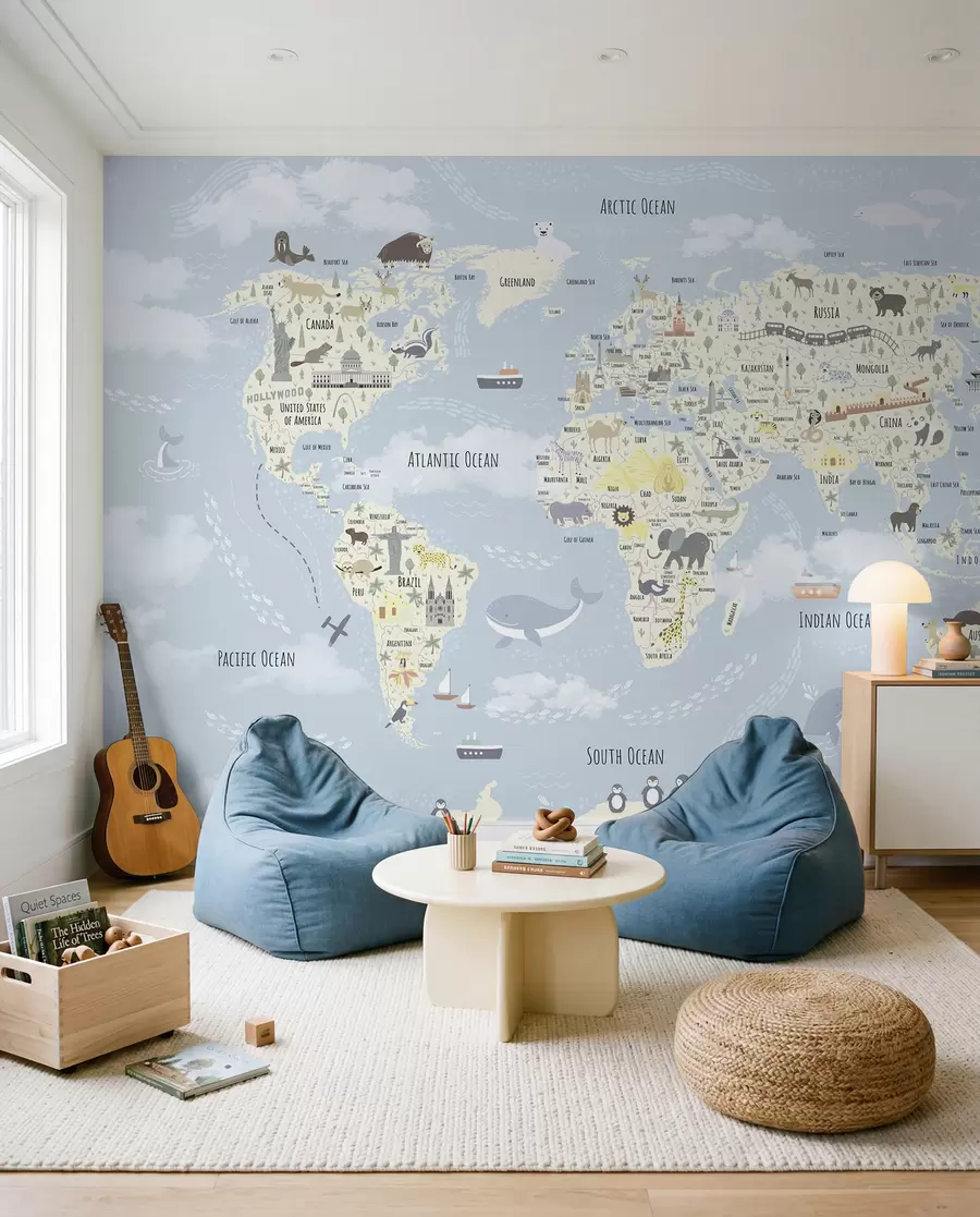 Wall Mural Photo Wallpaper Little Wonders Atlas u96587
