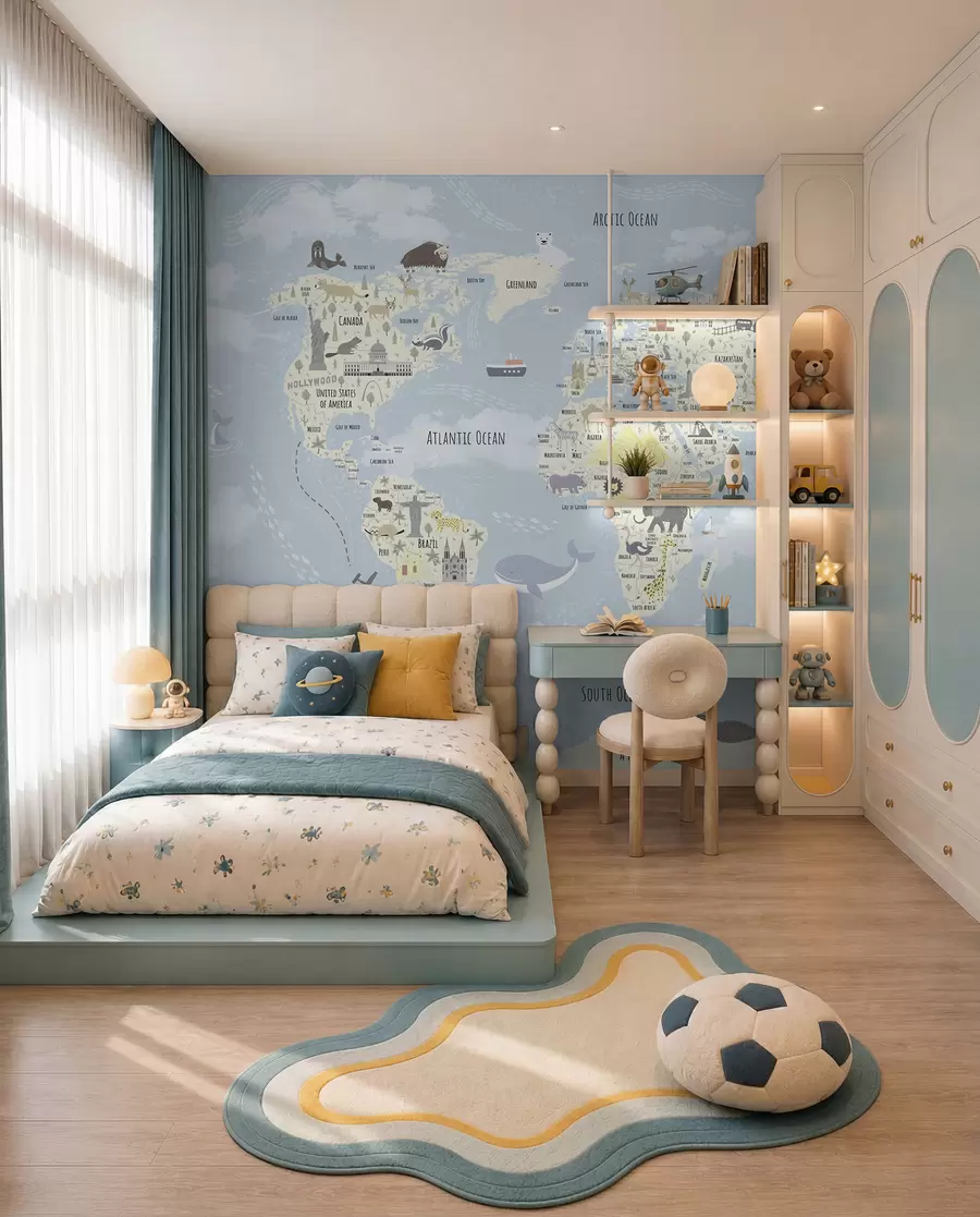 peintures murales Atlas des petites merveilles u96587