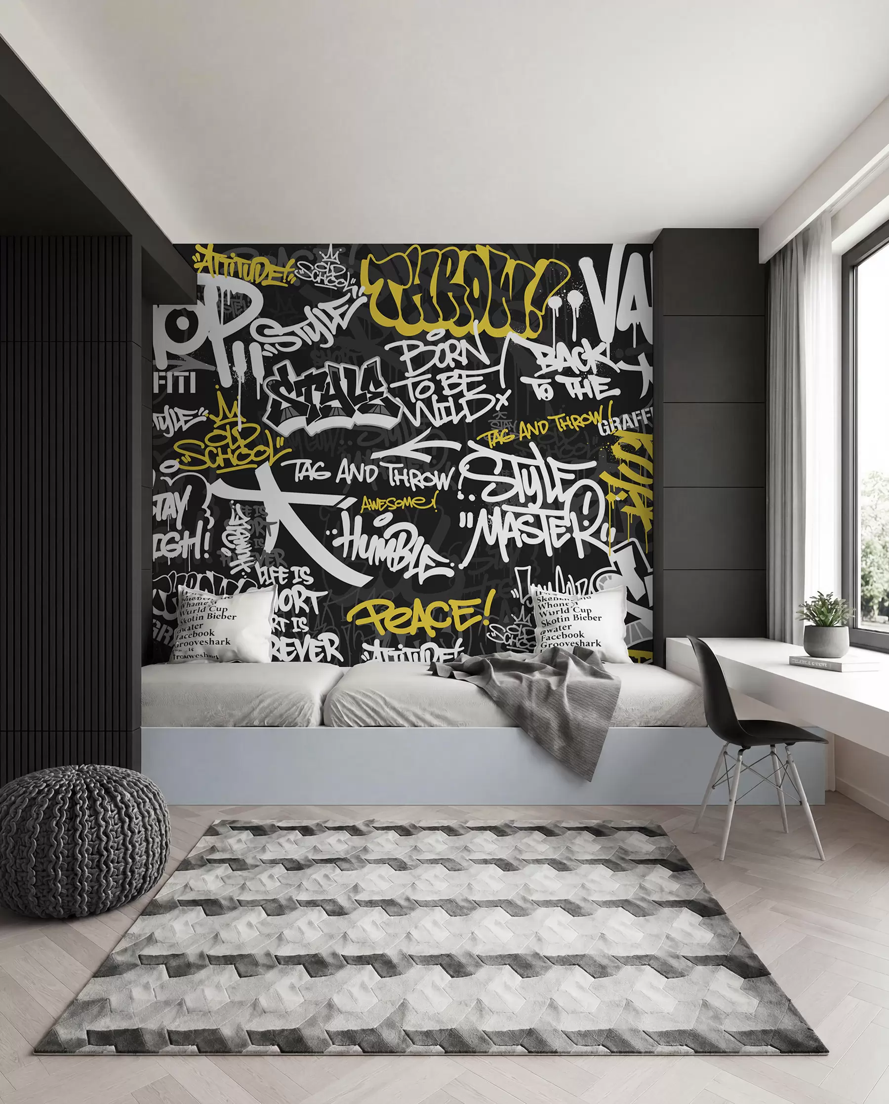 peintures murales Rythme graffiti urbain u98895