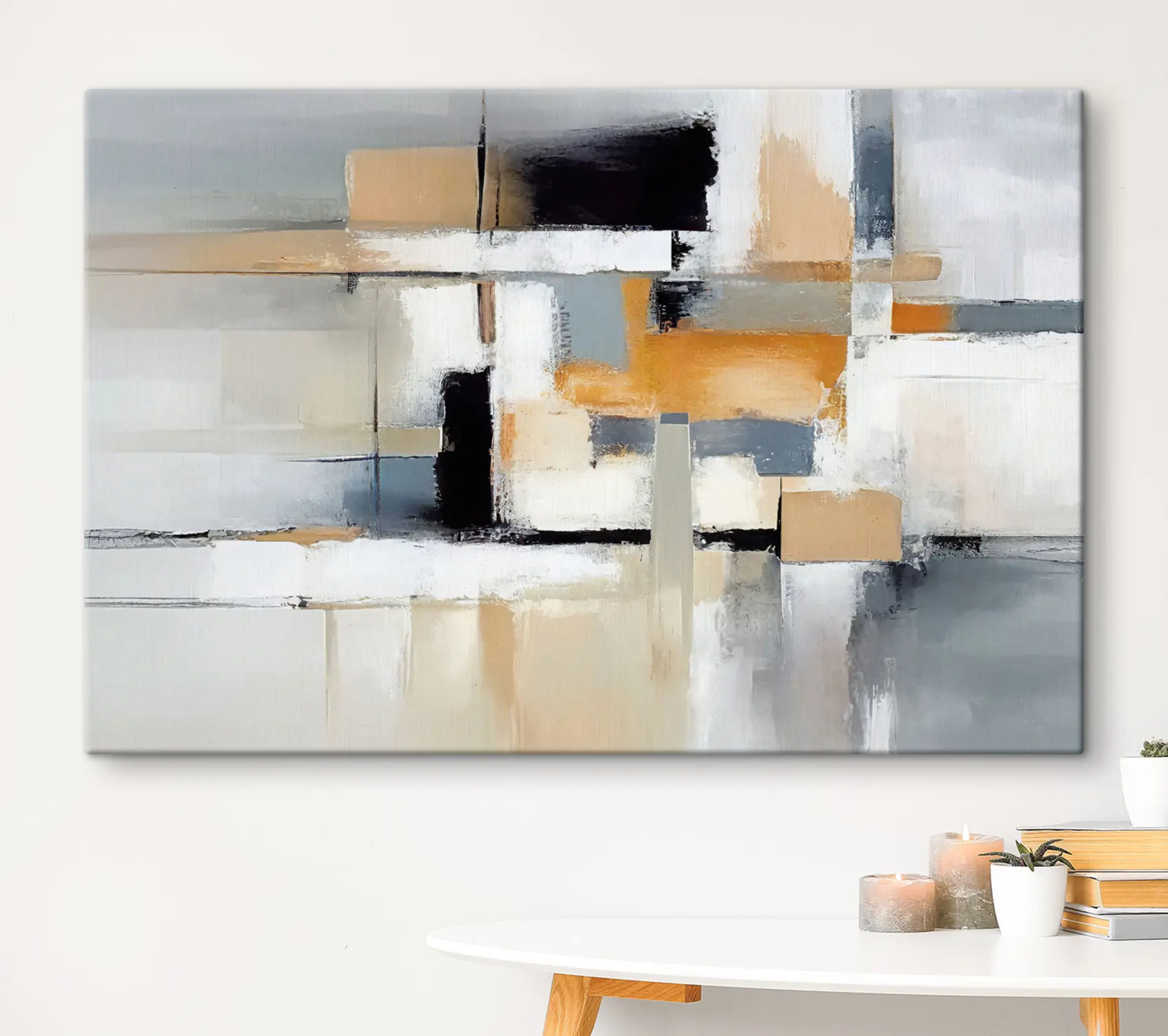 murales Formas abstractas en colores suaves s36624