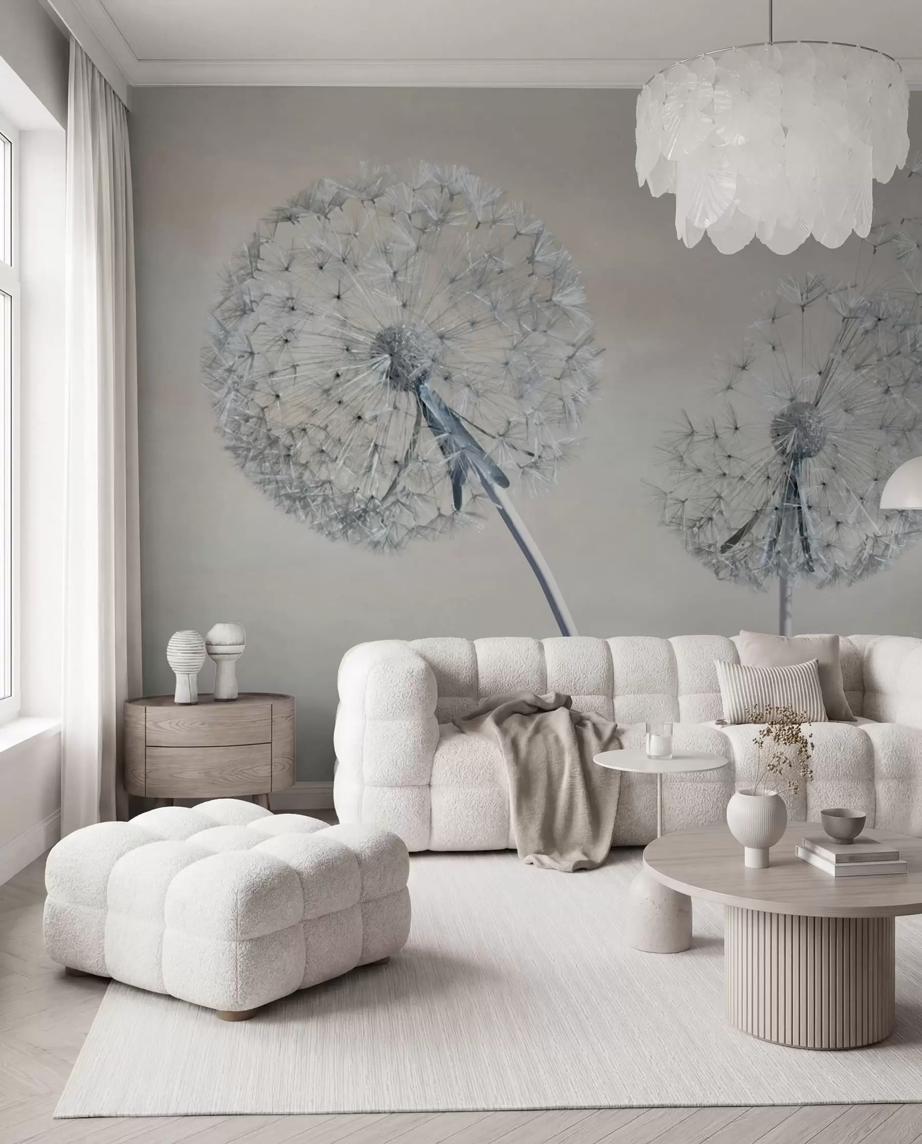 wall murals Large dandelions u44628v1