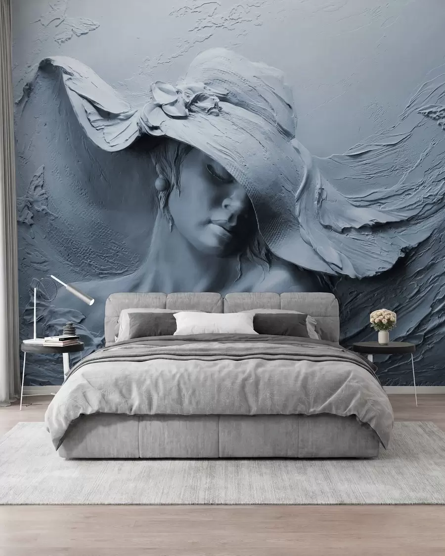 Wall Mural Photo Wallpaper Woman in a hat 3D u62592v2