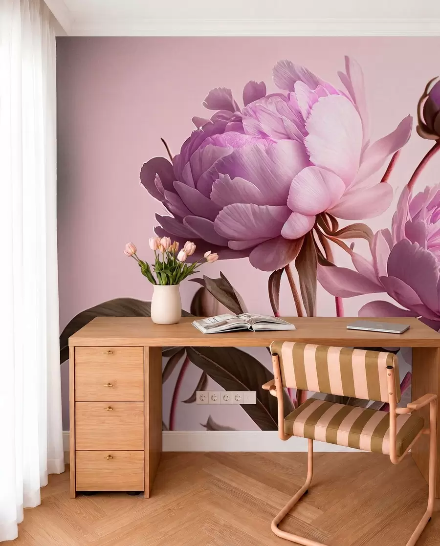 wall murals watercolor flowers u70658v2