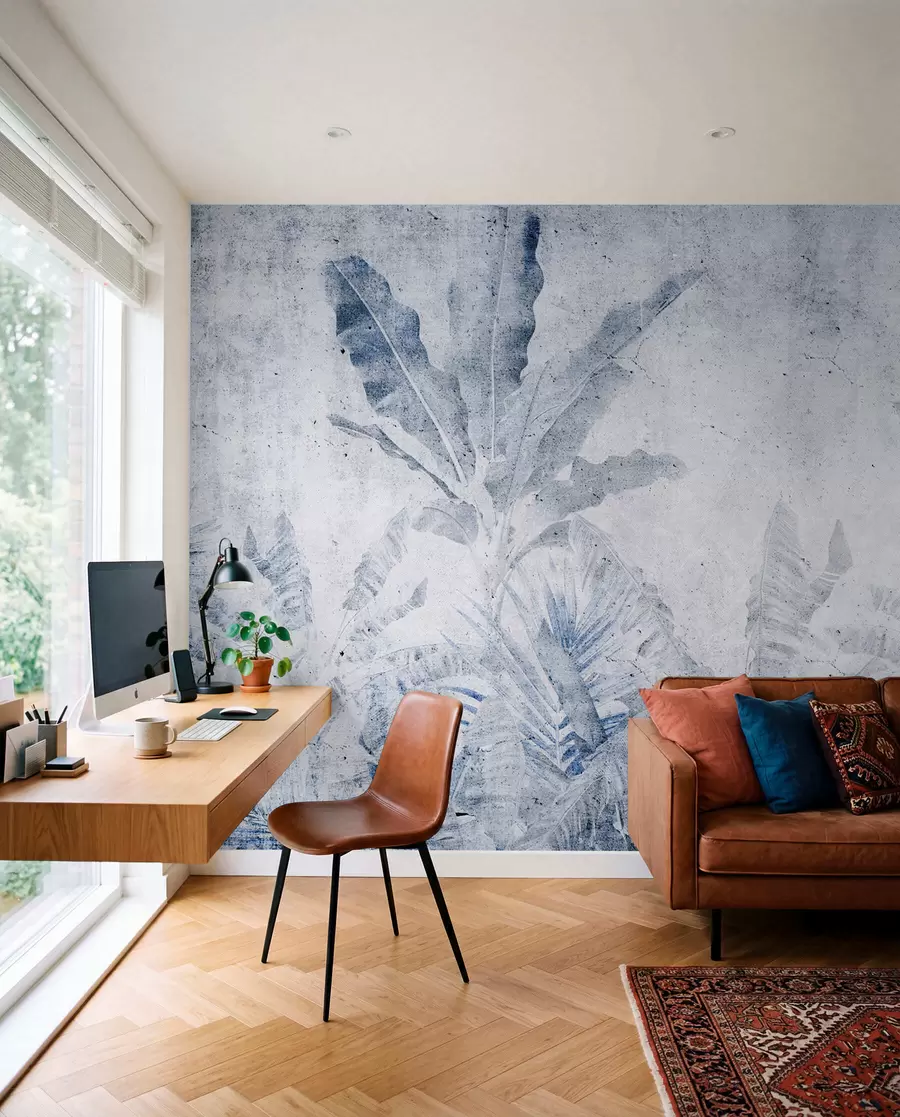 Wall Mural Photo Wallpaper Weathered Tropics — Blue u73886v1