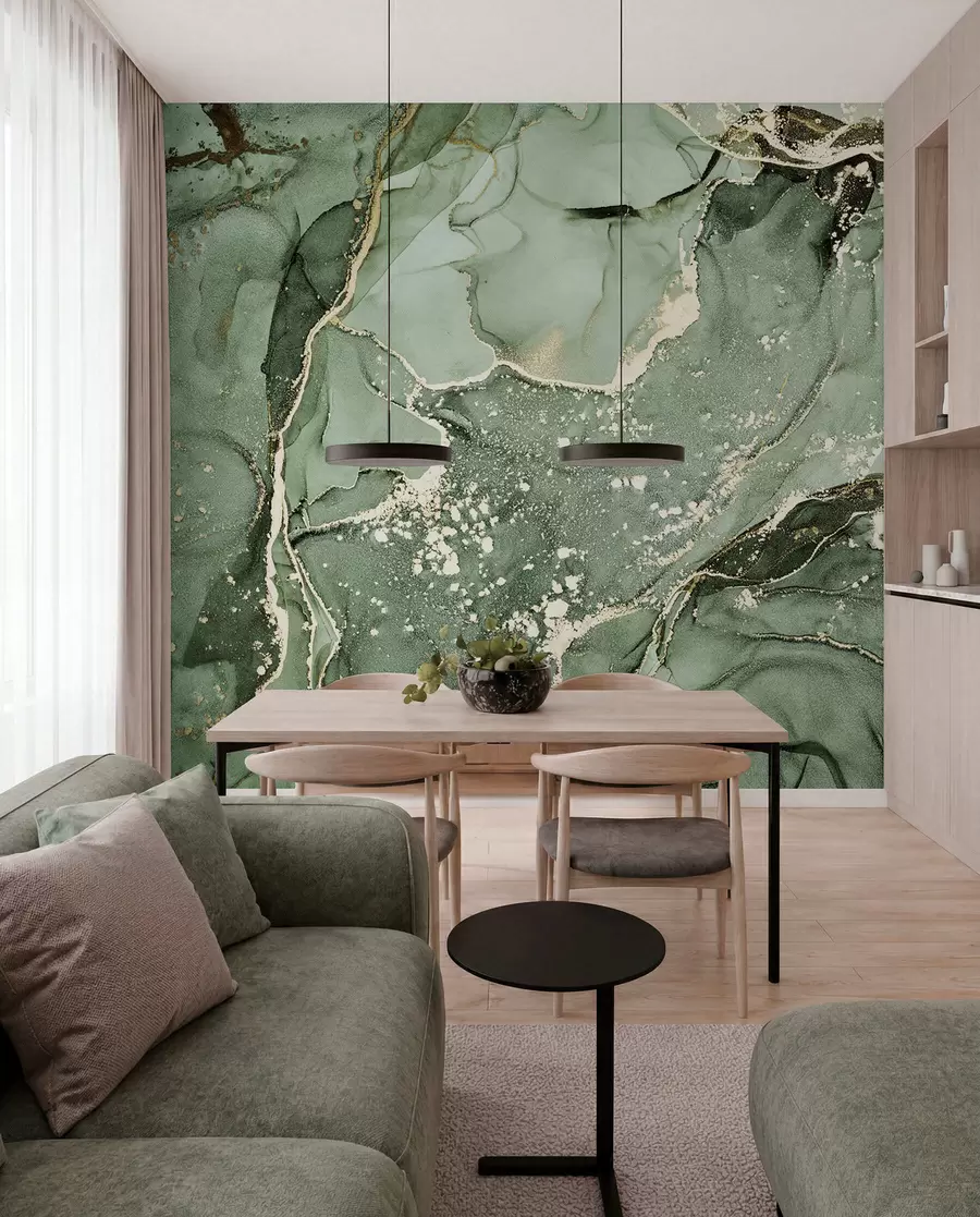 wall murals Green marble u93578v2
