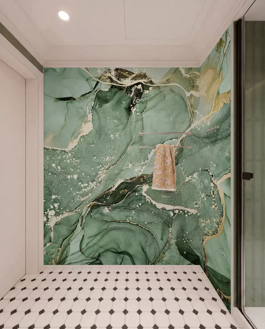 wall murals Green marble u93578v2
