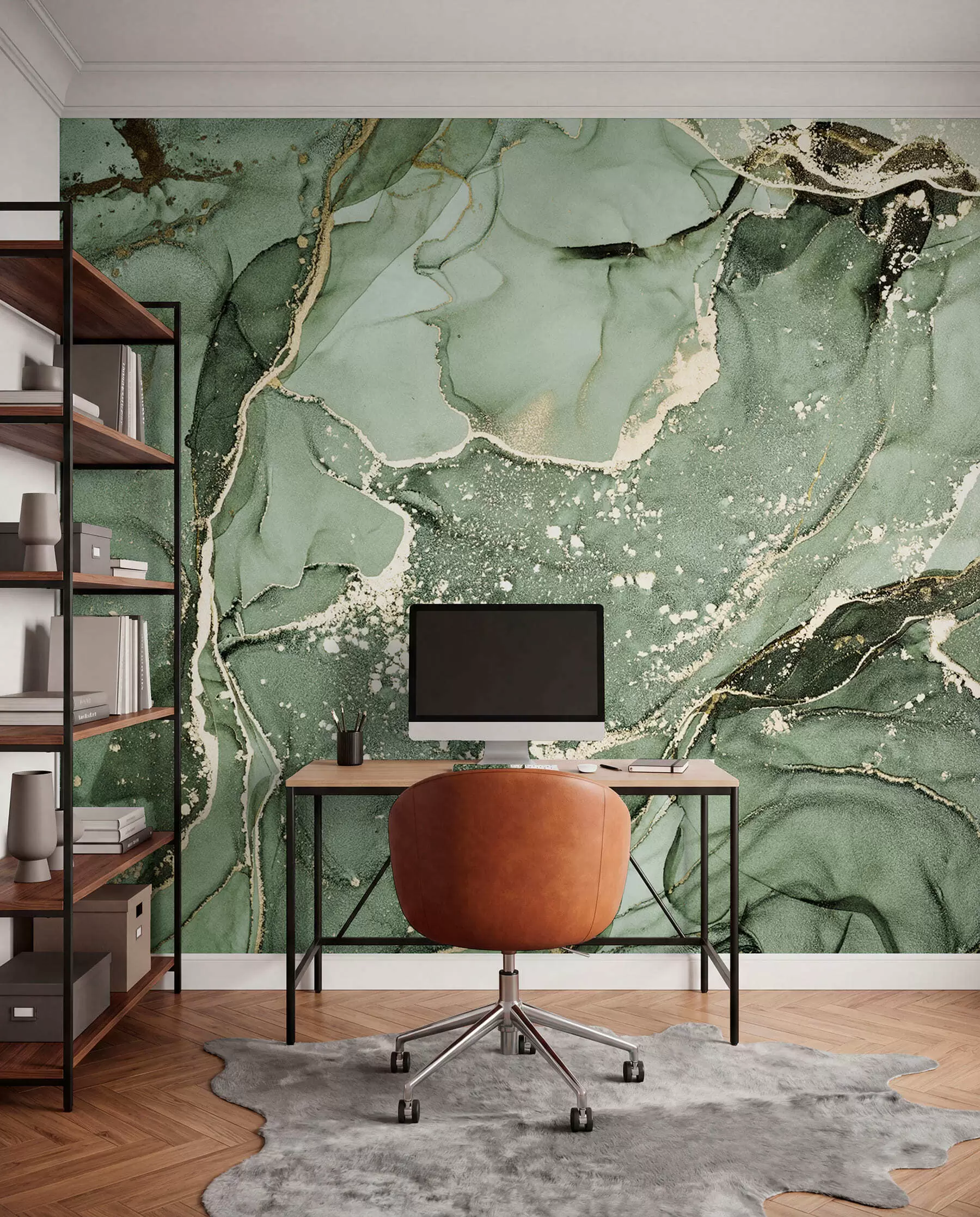 wall murals Green marble u93578v2