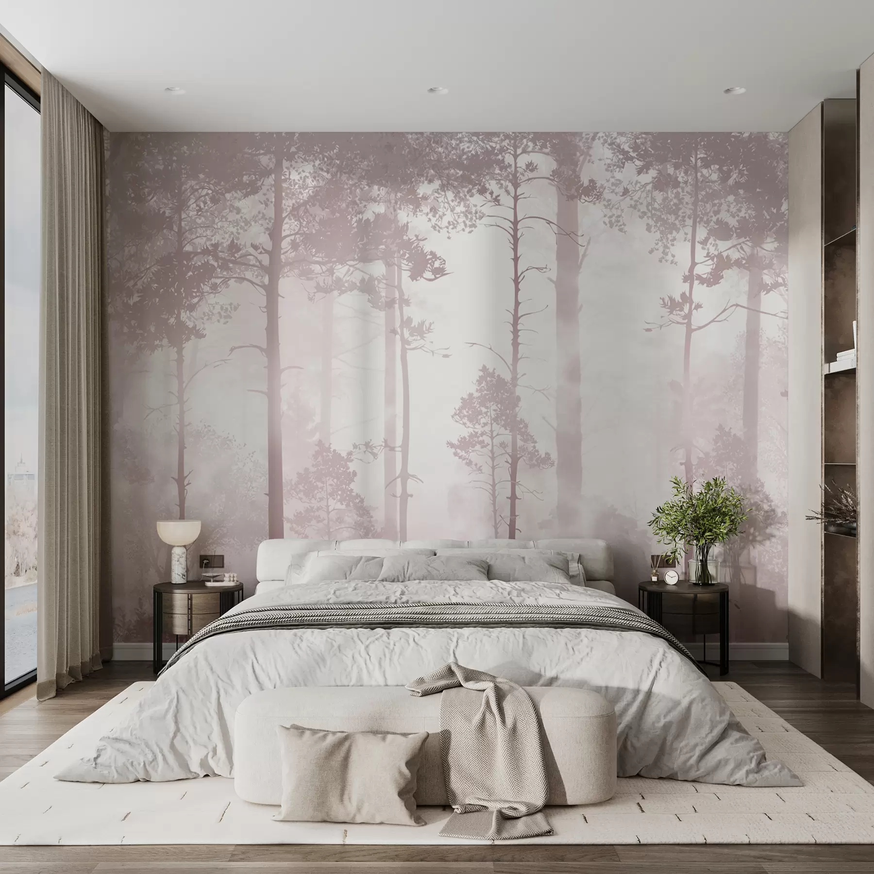 murales El bosque en la niebla u94439v1